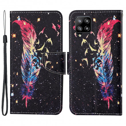 Samsung Galaxy A22 4G Feather Strap Kotelo