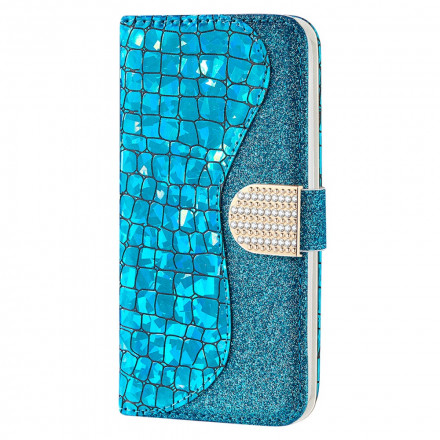 Samsung Galaxy A22 4G Croco Diamond Case