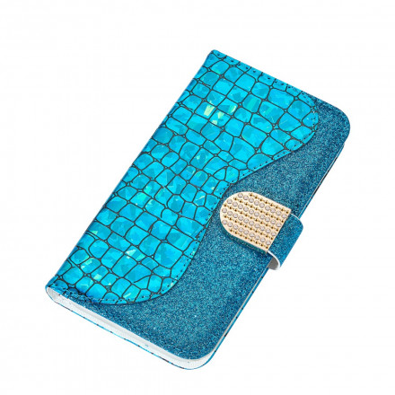 Samsung Galaxy A22 4G Croco Diamond Case