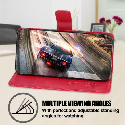 Samsung Galaxy A22 5G Case Perhoset ja kukat hihnalla