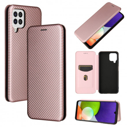 Flip Cover Samsung Galaxy A22 4G Hiilikuitukansi
