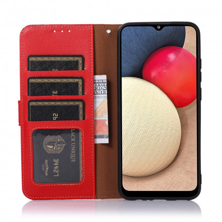 Samsung Galaxy A22 5G Style Case Lychee RFID KHAZNEH