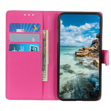 Samsung Galaxy A22 5G tekonahkakotelo Perinteinen Lychee