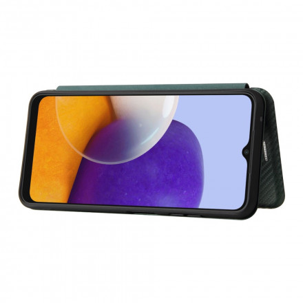 Flip Cover Samsung Galaxy A22 5G Hiilikuitukansi