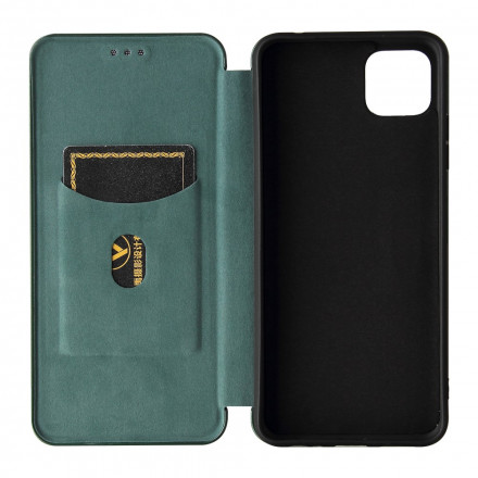 Flip Cover Samsung Galaxy A22 5G Hiilikuitukankaat