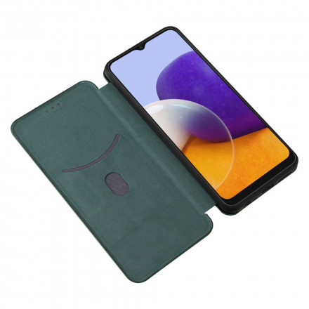 Flip Cover Samsung Galaxy A22 5G Hiilikuitukankaat
