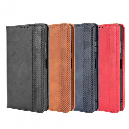 Flip Cover Samsung Galaxy A22 5G nahkatehoste Vintage tyylikäs