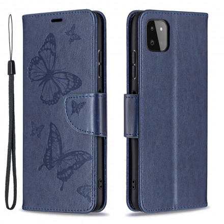 Samsung Galaxy A22 5G Case Perhoset lennossa hihnalla