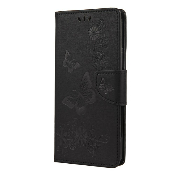 Xiaomi Mi 10 Lite Case Vain perhoset hihnalla