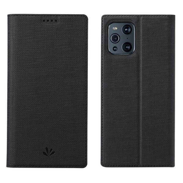 Flip Cover Oppo Find X3 / X3 Pro teksturoitu VILI DMX