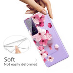 Samsung Galaxy S21 FE Case Pieni vaaleanpunaiset kukat