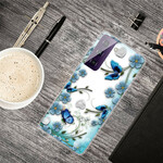 Samsung Galaxy S21 FE Case Perhoset ja kukat Retro