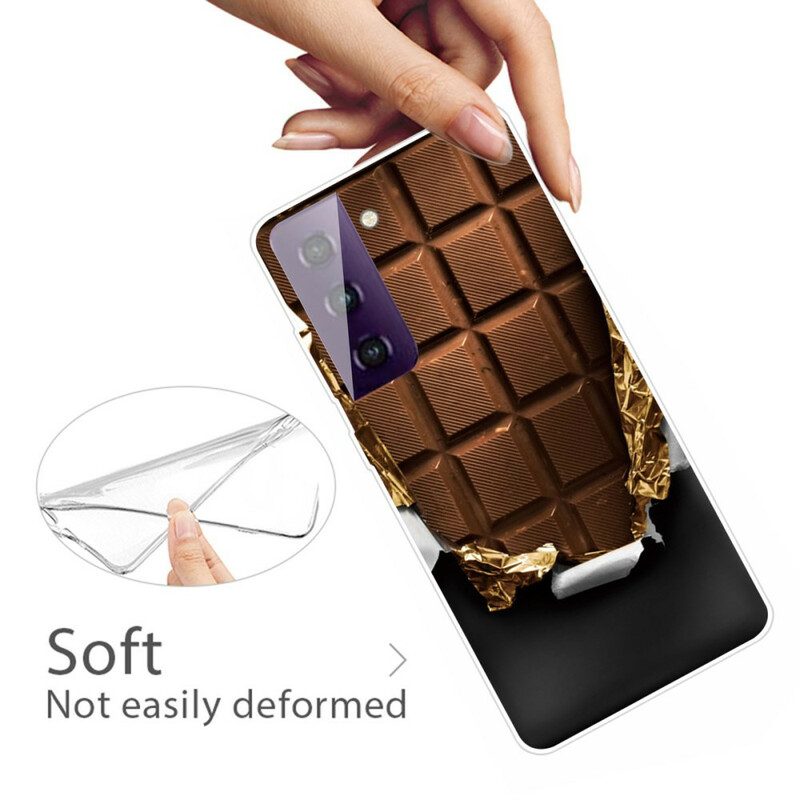 Samsung Galaxy S21 FE joustava kotelo suklaa