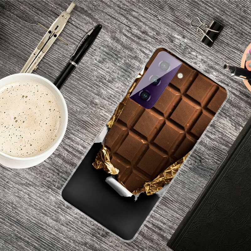 Samsung Galaxy S21 FE joustava kotelo suklaa