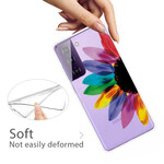 Samsung Galaxy S21 FE värikäs kukka kotelo