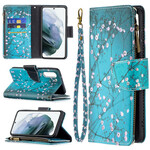 Samsung Galaxy S21 FE Kotelo vetoketjullinen tasku puu Samsung Galaxy S21 FE Kotelo vetoketjullinen tasku puu