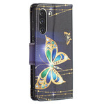 Samsung Galaxy S21 FE Gold Butterfly Case