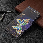 Samsung Galaxy S21 FE Gold Butterfly Case