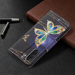 Samsung Galaxy S21 FE Gold Butterfly Case