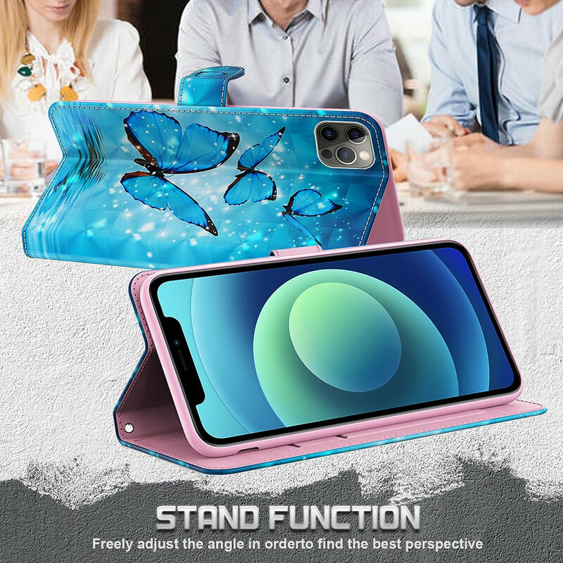 Samsung Galaxy S21 FE Flying Blue Perhoset Case