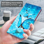 Samsung Galaxy S21 FE Flying sininen perhoset Case