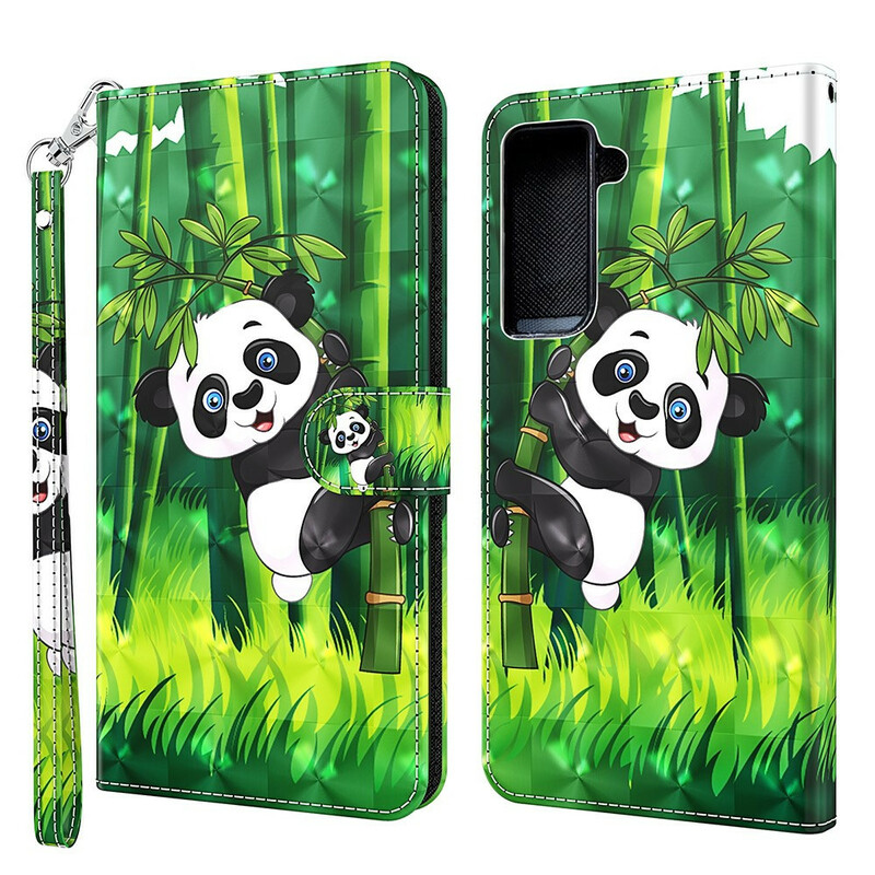 Samsung Galaxy S21 FE Panda ja bambu asia