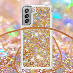 Samsung Galaxy S21 FE Glitter & String Kotelo
