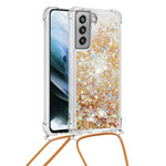 Samsung Galaxy S21 FE Glitter & String Kotelo