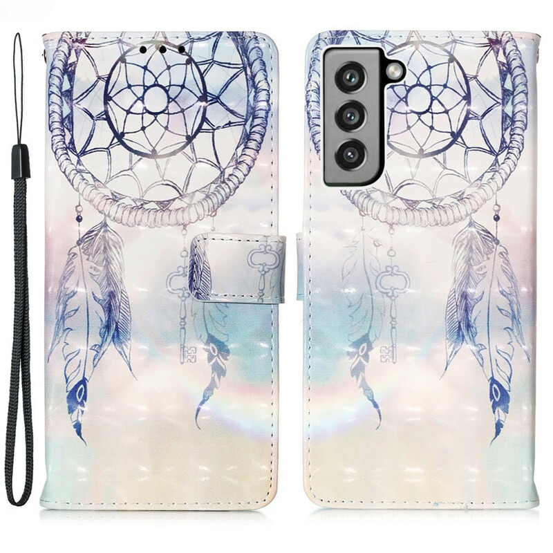 Samsung Galaxy S21 FE Akvarelli Dreamcatcher Case - kotelo