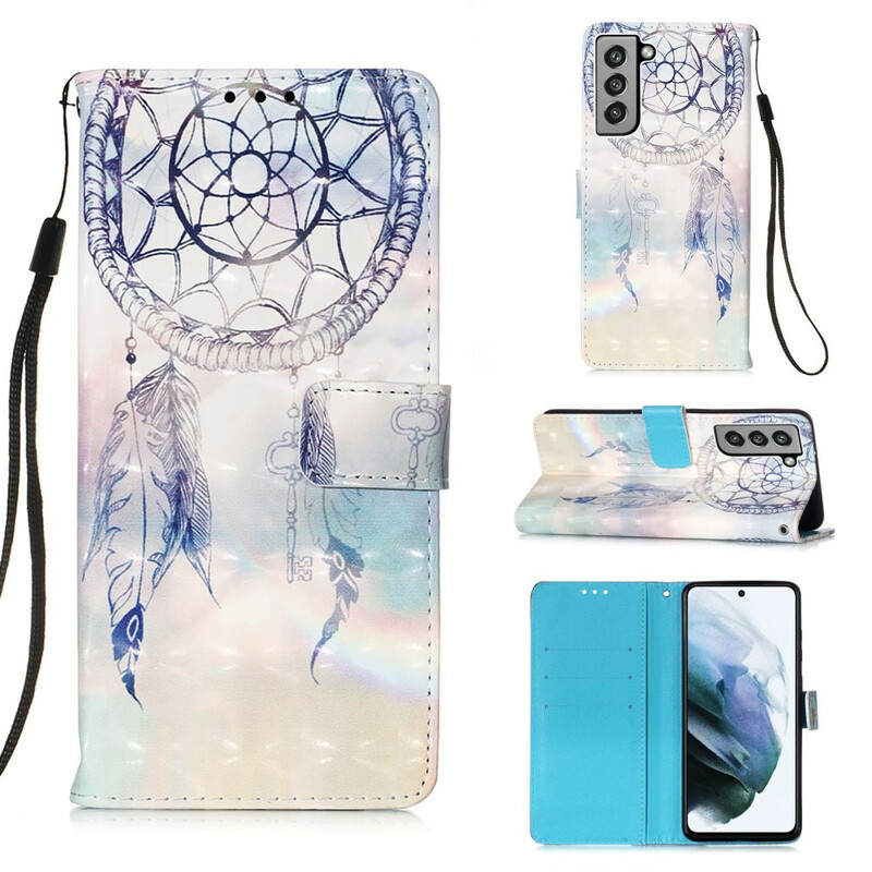 Samsung Galaxy S21 FE Akvarelli Dreamcatcher Case - kotelo