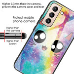 Samsung Galaxy S21 FE karkaistua lasia Case Cat