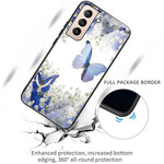 Samsung Galaxy S21 FE tapauksessa karkaistu lasi Butterfly Design