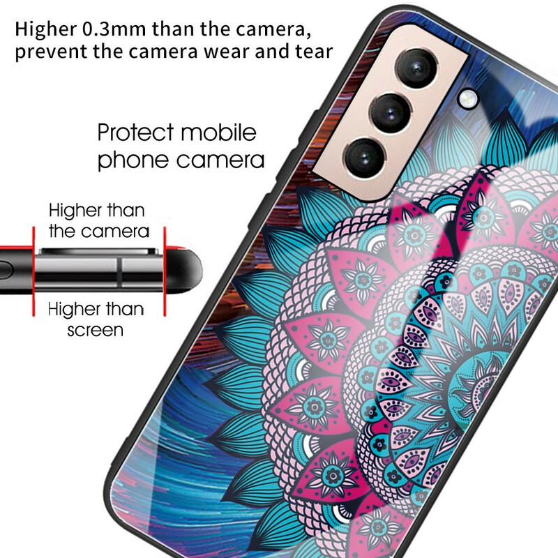 Samsung Galaxy S21 FE karkaistu lasi Kotelo Mandala