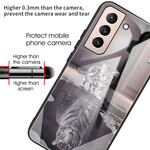 Samsung Galaxy S21 FE Case karkaistu lasi Ernest tiikeri