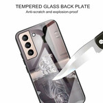 Samsung Galaxy S21 FE Case karkaistu lasi Ernest tiikeri