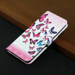 Samsung Galaxy S21 FE Perhosten lento Lanyard Case