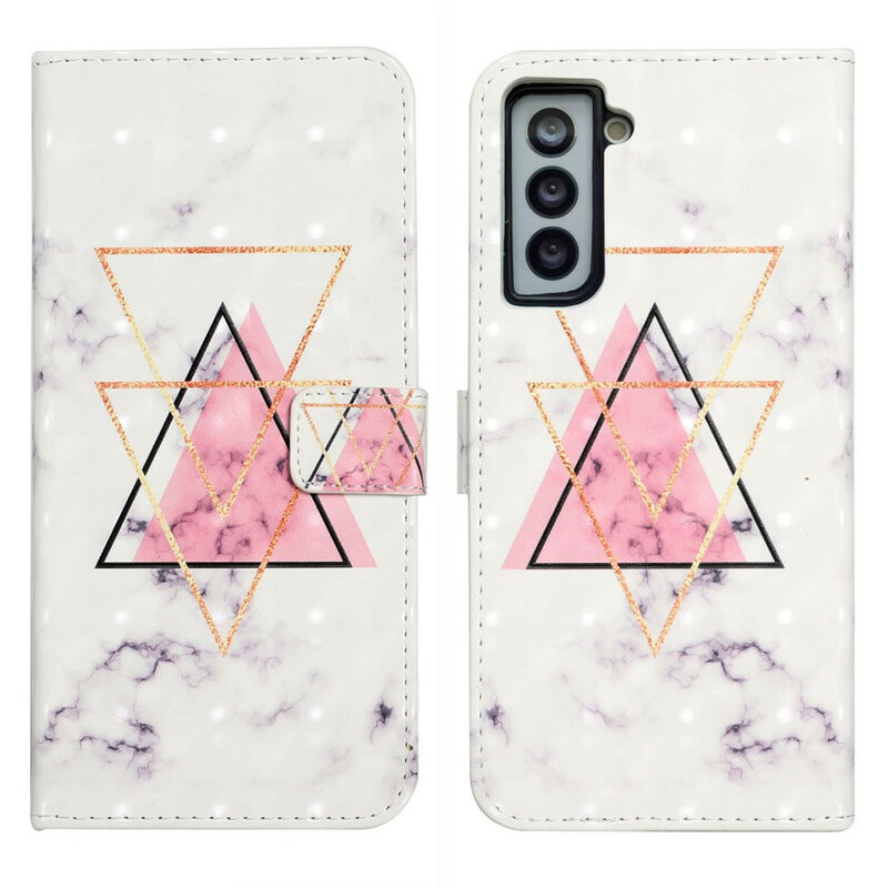 Samsung Galaxy S21 FE Glitter Triangle Kotelo