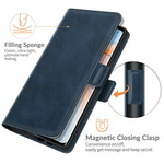 Kotelo Oppo Find X3 Neo Double läppä Classic Kotelo Oppo Find X3 Neo Double läppä Classic