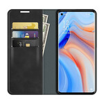 Flip Cover Oppo Find X3 Neo Nahka Effect Silky Touch