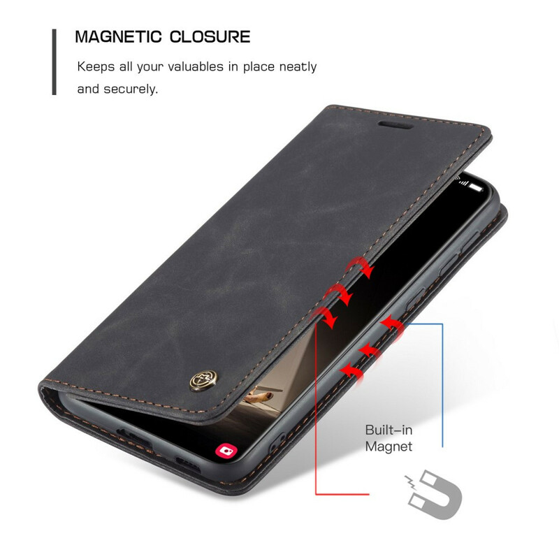 Flip Cover Samsung Galaxy S21 FE CASEME keinonahkainen kansi