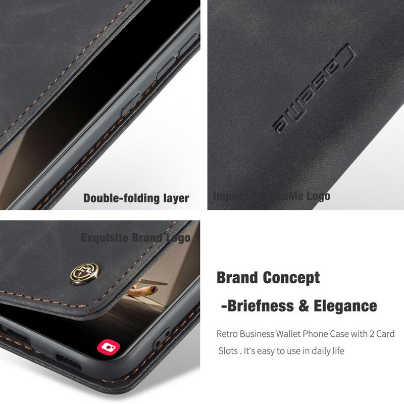 Flip Cover Samsung Galaxy S21 FE CASEME keinonahkainen kansi