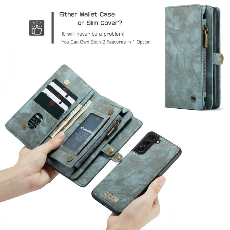 Flip Cover Samsung Galaxy S21 FE CASEME lompakko ja kuori