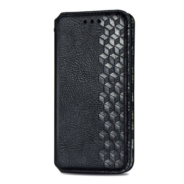 Flip Cover Samsung Galaxy S21 FE Nahkatehoste Diamond Texture -tekstuuri