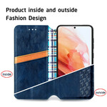 Flip Cover Samsung Galaxy S21 FE Nahkatehoste Diamond Texture (timantti)