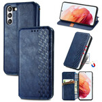 Flip Cover Samsung Galaxy S21 FE Nahkatehoste Diamond Texture -tekstuuri