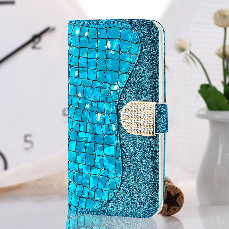 Samsung Galaxy S21 FE Croco Diamond Case