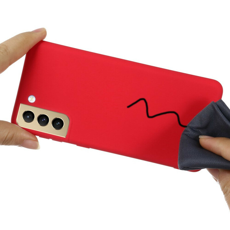 Samsung Galaxy S21 FE Liquid Silikoni kotelo hihnalla