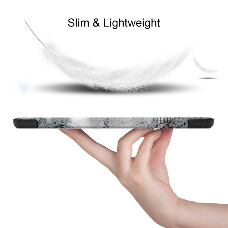 Smart Case Samsung Galaxy Tab S7 FE Eiffel-torni Stylus-kotelo