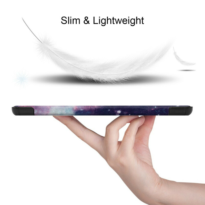 Älykotelo Samsung Galaxy Tab S7 FE Space Style pidike