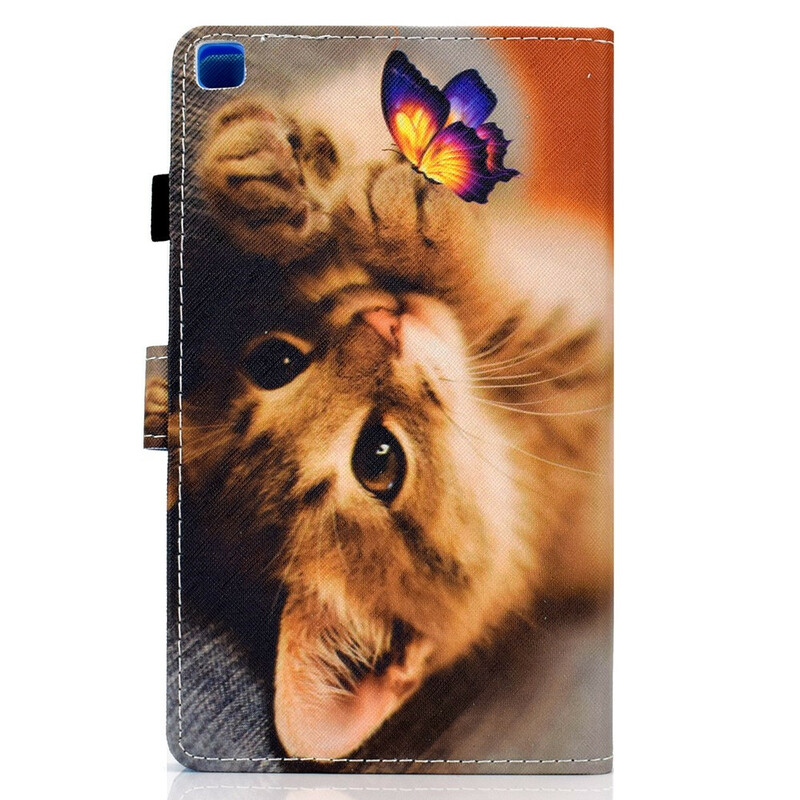 Samsung Galaxy Tab A7 Lite Kotelo My Kitten ja Butterfly